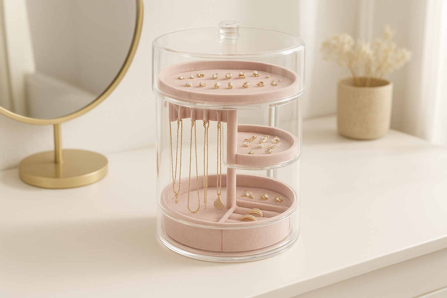GleamGem Rotating Jewelry Organizer