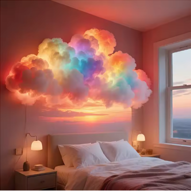 Nebula 3D Thunder Cloud LED Light